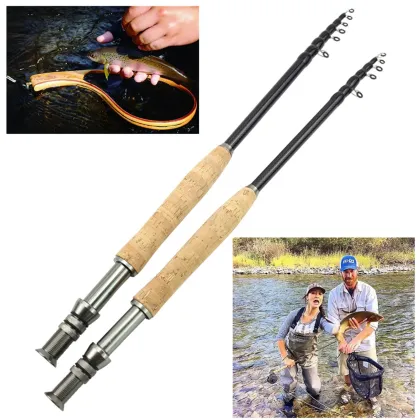 Telescopic Carbon Nymphing Fly Fishing Rods: 7FT to 10FT