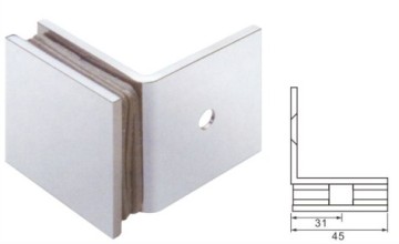 2014 New 90 Degree Wall to Glass Brass Clamp