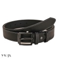 Trendy Black Leather Look Belt for Women