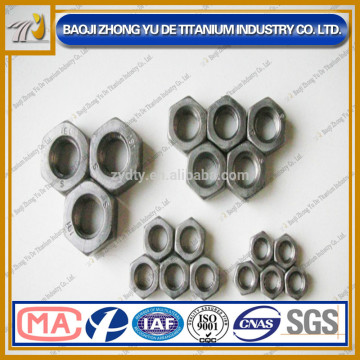 DIN936 GR2 Hex thin Titanium Nut for motorcycle