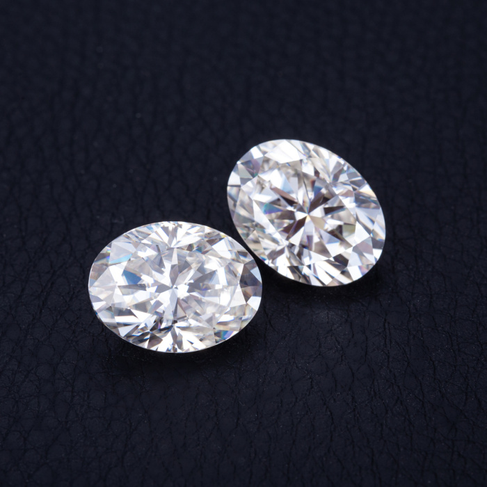 เพชร Moissanite เจียระไนทรงรีขนาด 12x16 มม