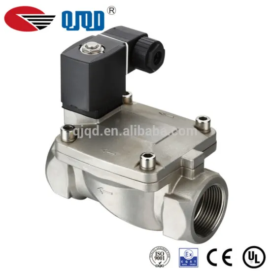 Stainless Steel Normally Open Solenoid Valve Pilot Diaphragm Type