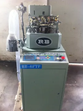 RB-6FTP terry sock knitting machine to making both terry and plain socks