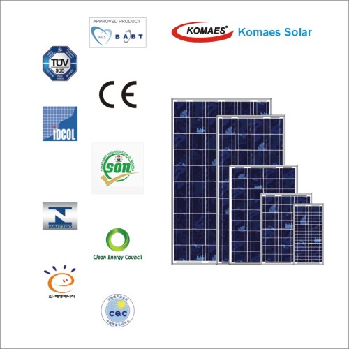 5-120W Polycrystal Solar Module (156 series) with TUV, CE, Mcs, Cec, Soncap, Inmetro etc Certificates