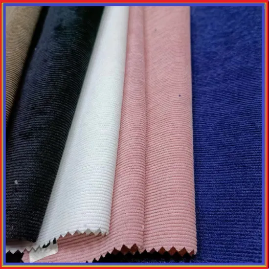 Corduroy plain dyed fabric