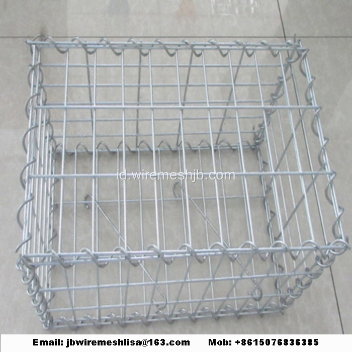 Hot mencelupkan Galvanized Welding Stone Cage Net