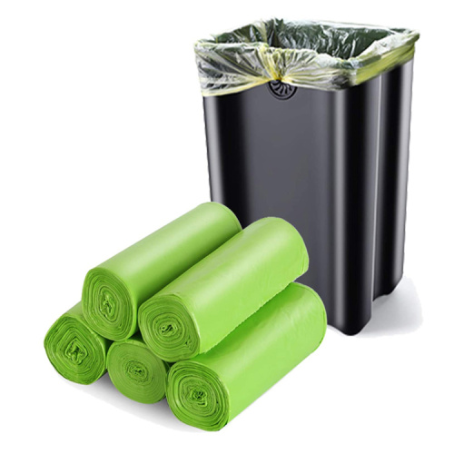 PE Plastic Green Garbage Bags Trash Can Liner on Roll