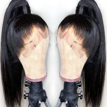 Straight Raw Brazilian Virgin Human Hair Wig Cheap 13x4 13x6 Hd Full Lace Front Wig Natural Hair Transparent Lace Frontal Wigs