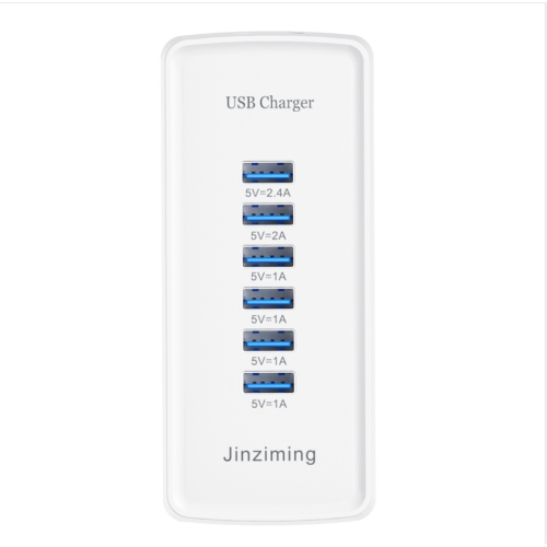 Chargeur de sortie de chargeur USB à 6 ports pour téléphone portable