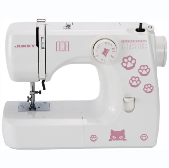 JK1216 Domestic Multi-Function Sewing Machine with 12 Stitches and Built-in Light