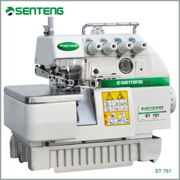 ST 757D 5-Thread Super High-speed Direct Drive Cylinder Bed Overlock Sewing Machine