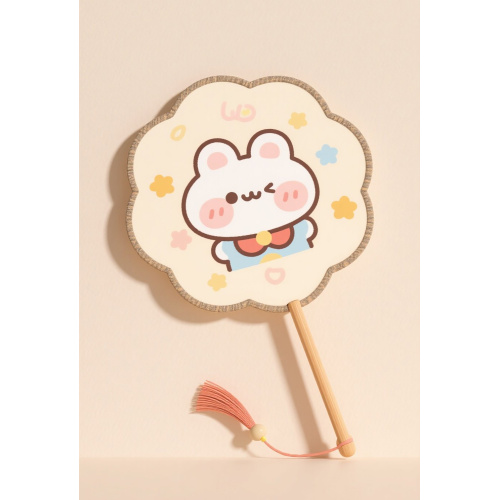 Custom Plastic Fan with Cartoon
