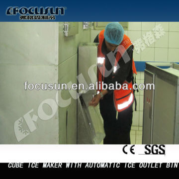 Machine de glace focusun (bac de stockage de glace Automatc avec sortie de glace automatique) Assure