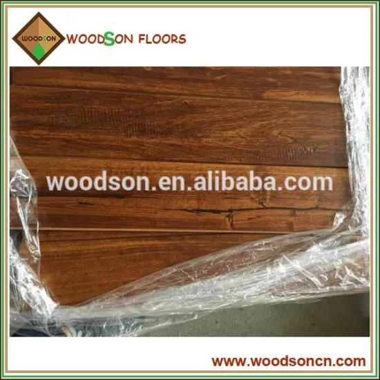 Handscraped and Distress Classical Cheap Birch Solid Hardwood Flooring