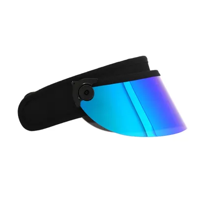 Summer sun visor face shield hat