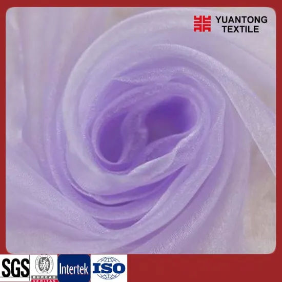 100% Polyester 30d*30d 35GSM Organza Fabric