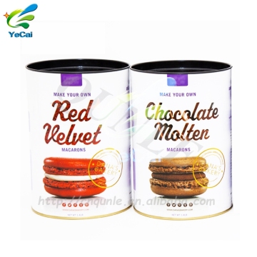 2018 Biodegradable cardboard cosmetic containers for toilet cream, custom manufacturing yecai round packaging box