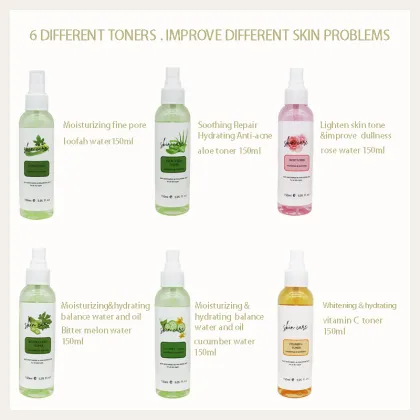 Aloe Vera Hydrating Moisturizing Face Toner Rose Water Spray