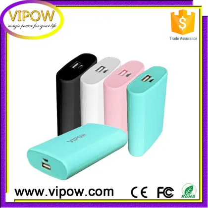 Vipow guangzhou factory lithium battery mobile power supply