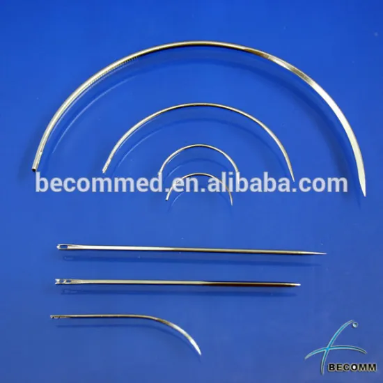 reusable stainless steel surgical suture needle for cattle
