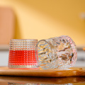 Vidrio creativo de vidrio de whisky transparente