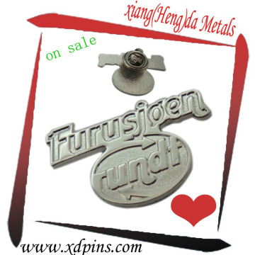 custom metal promotion silver badge 