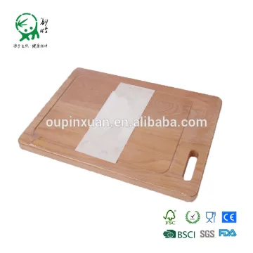 healthy wooden cutting board with groove for kitchen