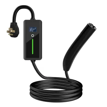 32A Model E EV Charger with NACS Plug for Tesla Vehicles - 7kW Level 2 Charger