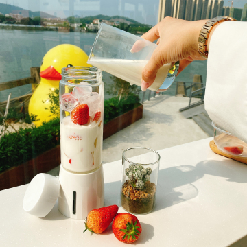 Wholesale High Quality 450ml Glass Rechargeable Blender Juicer