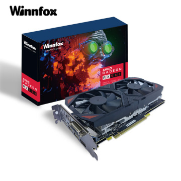 การ์ดกราฟิก Winnfox RX580 8GB: DVI, DP, ความเข้ากันได้ของ HDMI สำหรับเกมคอมพิวเตอร์