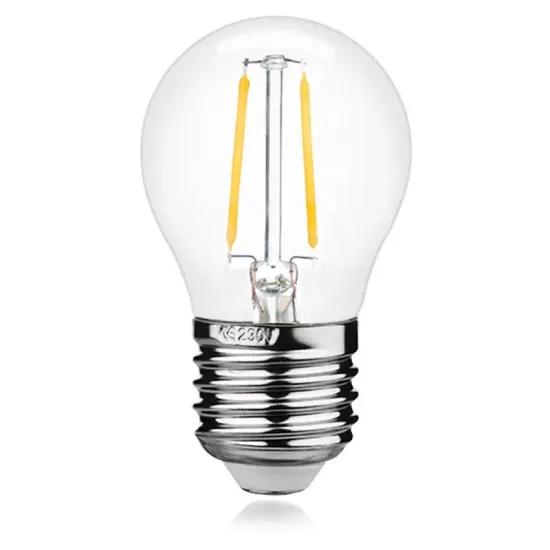 Warm White LED Filament Bulb 220V E27 G45 2W