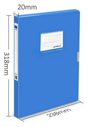Plastic A4 Data Box File Storage Folder Box