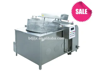 Gas Automatic discharge industrial deep fryers with filter systerm