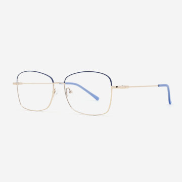 Vintage Square Metal Women's Optical Frames