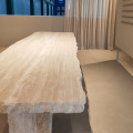 Italian Modern Travertine 8 People Rectangle Dining Table