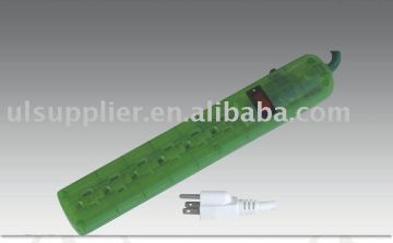 Stromstreifen mit Surge Protector -Produkt