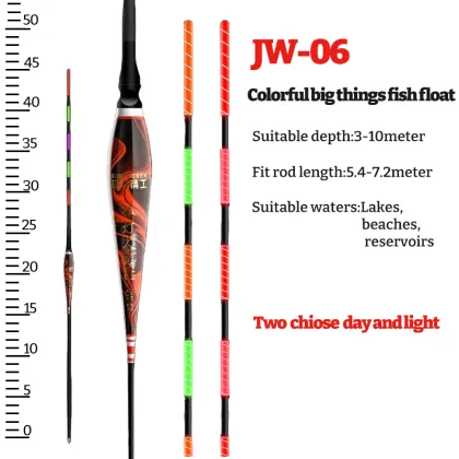 Colorful Highly Sensitive Luminous Fish Float - Day and Night