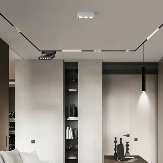 Magnetic Track Light Rail for Led Bar Track Light - Slim Design 36mm 40mm Tuya Surface Recessed