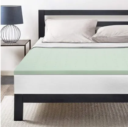 3" Green Tea Memory Foam Topper Queen