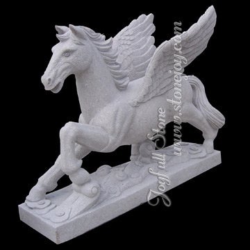 Carved Granite Horse Carving