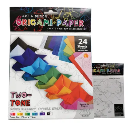 FUNWOOD GQC Double Pages Printing Origami Paper Set: A 70g & 80g Color Paper Origami Kit for Kids