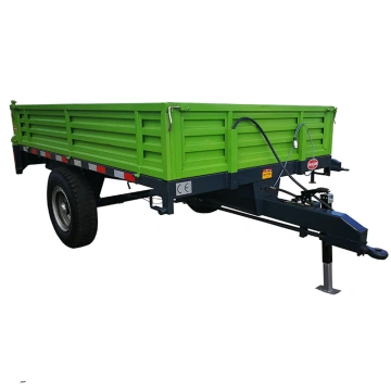 Farm Turntable Full 4-Wheel Tractor Trailer - China Newly Arrival Heavy  Duty Farm Dump Trailers, Trolly