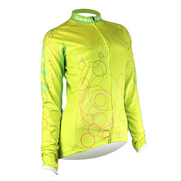 Women's Long Cycling Wear, Winter Style with Breathable Fabric, Made of 100% Polyester, 140gsm