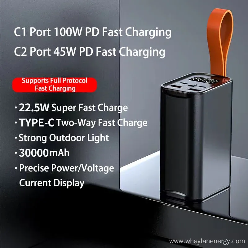Fast Charging Power Station 30000mAh 100W Power Bank