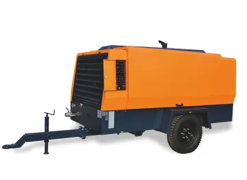 Drilling Using Diesel Movable Screw Air Compressor