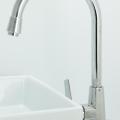 wall mounted kitchen tap with spray head