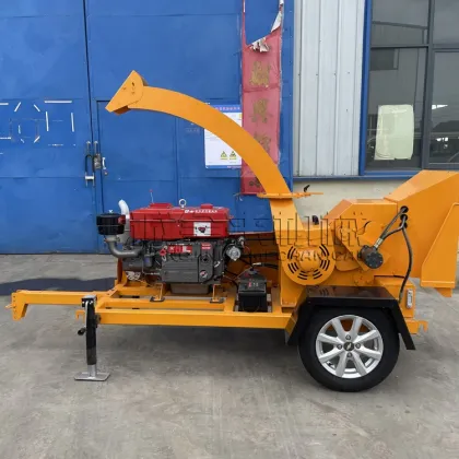 New 25 HP Mobile Diesel Engine Wood Chipper: Forestry Machinery and Wood Shredder Machine