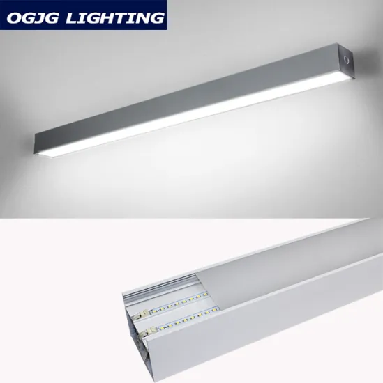 ETL cETL DLC Dimmable Modern Commercial 0-10V LED Linear Light - 4ft 8ft Up Down