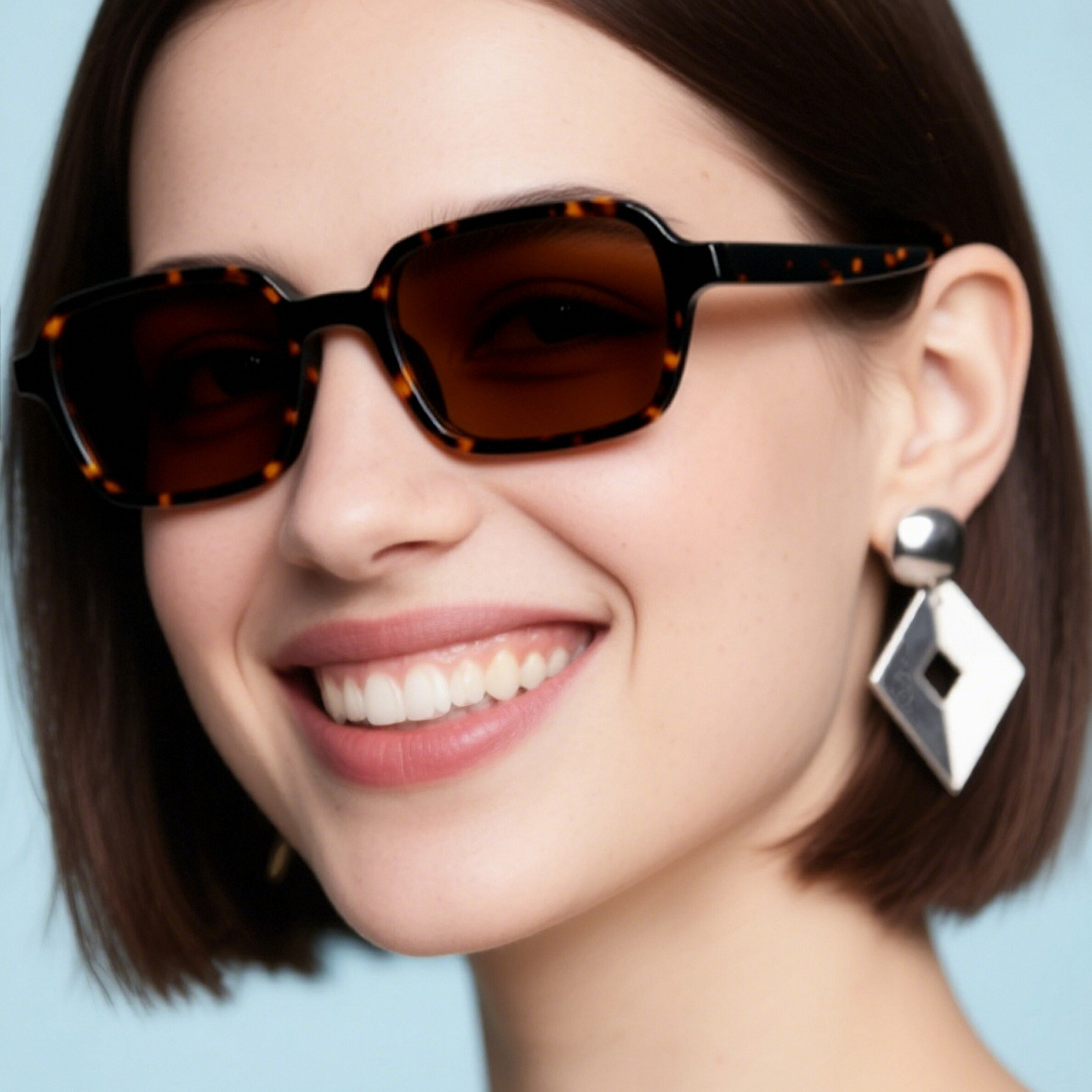 Vintage Square Acetate Sunglasses