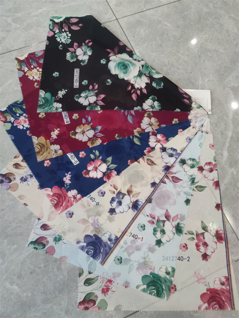 Mencetak kain gaun sifon Printing Chiffon Dress Fabric